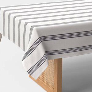 Threshold by Target Navy Striped Tablecloth